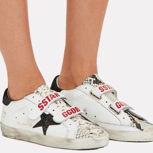 Golden Goose Old School Snakeskin Sneakers